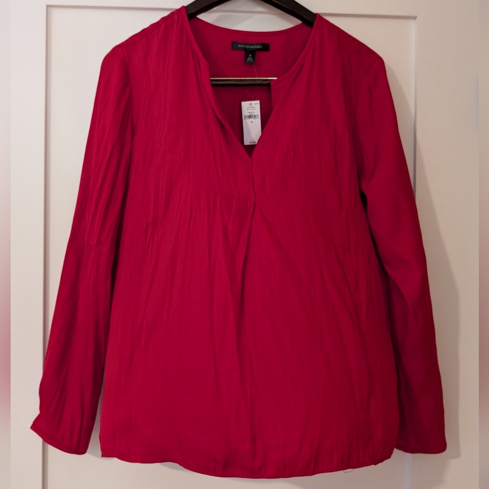 Banana Republic satin blouse